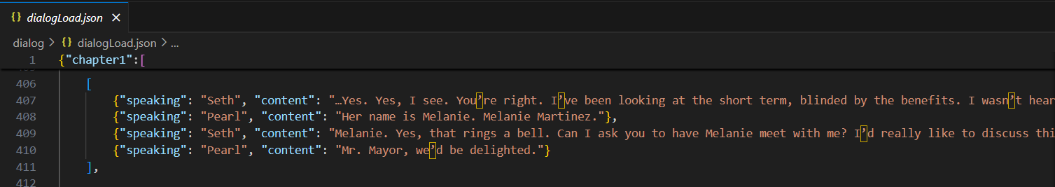 Lost Chapters Dialog Code Snippet